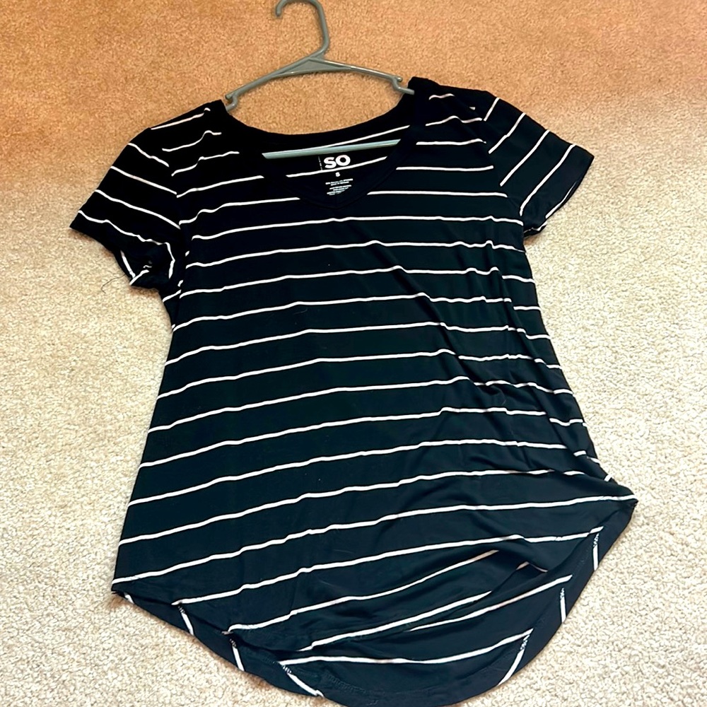T-shirt, SO, S, black/white